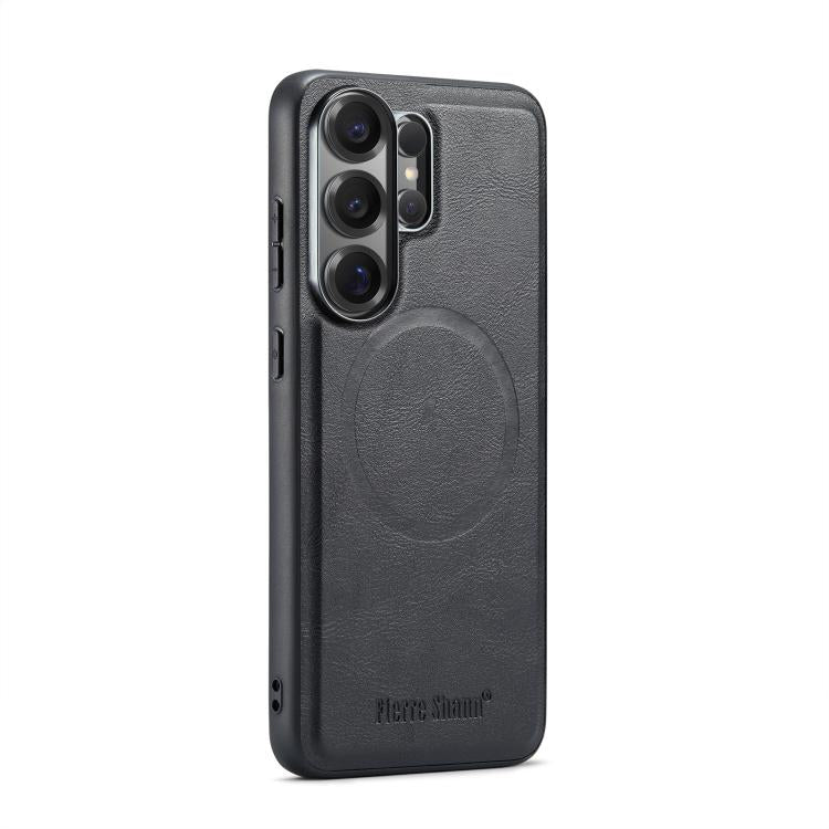 Fierre Shann FS-027 Cowhide Texture MagSafe Magnetic Phone Case, For Samsung Galaxy S26+ 5G, For Samsung Galaxy S26 Ultra 5G, For Samsung Galaxy S26 5G, For Samsung Galaxy S25 5G, For Samsung Galaxy S25+ 5G, For Samsung Galaxy S25 Ultra 5G             ...