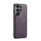 Fierre Shann FS-027 Cowhide Texture MagSafe Magnetic Phone Case, For Samsung Galaxy S26+ 5G, For Samsung Galaxy S26 Ultra 5G, For Samsung Galaxy S26 5G, For Samsung Galaxy S25 5G, For Samsung Galaxy S25+ 5G, For Samsung Galaxy S25 Ultra 5G             ...