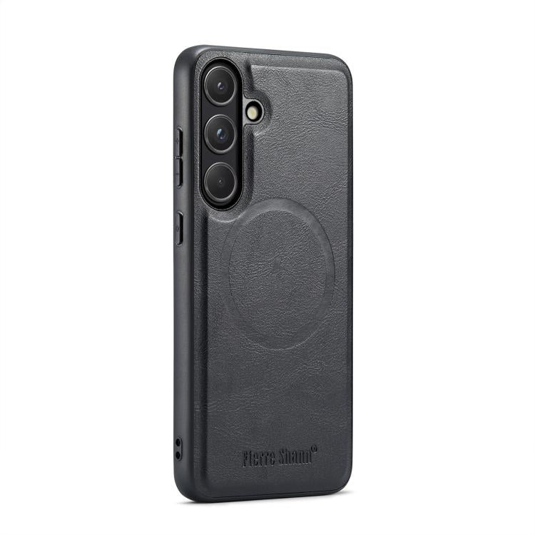 Fierre Shann FS-027 Cowhide Texture MagSafe Magnetic Phone Case, For Samsung Galaxy S26+ 5G, For Samsung Galaxy S26 Ultra 5G, For Samsung Galaxy S26 5G, For Samsung Galaxy S25 5G, For Samsung Galaxy S25+ 5G, For Samsung Galaxy S25 Ultra 5G             ...