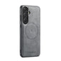 Fierre Shann FS-027 Cowhide Texture MagSafe Magnetic Phone Case, For Samsung Galaxy S26+ 5G, For Samsung Galaxy S26 Ultra 5G, For Samsung Galaxy S26 5G, For Samsung Galaxy S25 5G, For Samsung Galaxy S25+ 5G, For Samsung Galaxy S25 Ultra 5G             ...