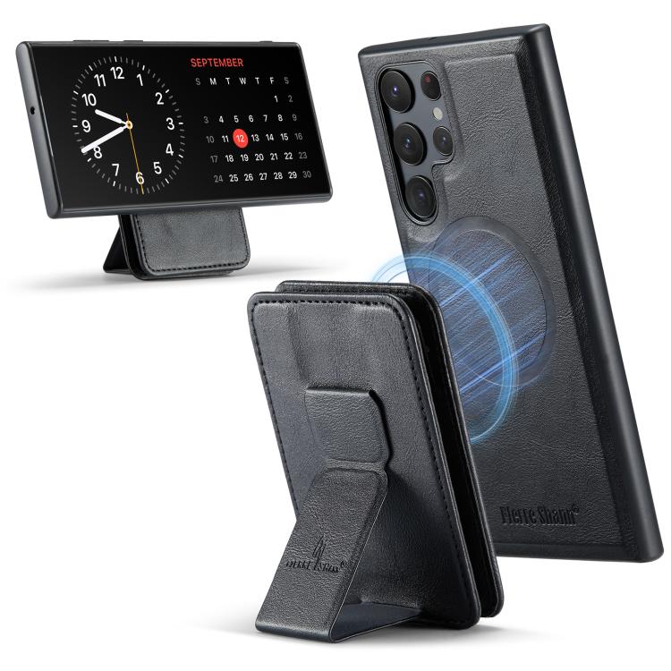 Fierre Shann FS028 MagSafe RFID Card Holder Back Phone Case, For Samsung Galaxy S26+ 5G, For Samsung Galaxy S26 Ultra 5G, For Samsung Galaxy S26 5G, For Samsung Galaxy S25 5G, For Samsung Galaxy S25+ 5G, For Samsung Galaxy S25 Ultra 5G                 ...