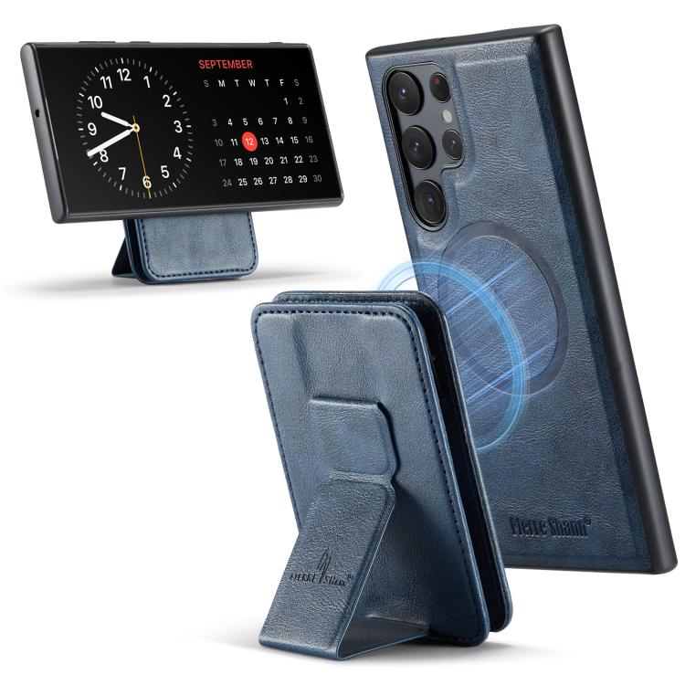 Fierre Shann FS028 MagSafe RFID Card Holder Back Phone Case, For Samsung Galaxy S26+ 5G, For Samsung Galaxy S26 Ultra 5G, For Samsung Galaxy S26 5G, For Samsung Galaxy S25 5G, For Samsung Galaxy S25+ 5G, For Samsung Galaxy S25 Ultra 5G                 ...