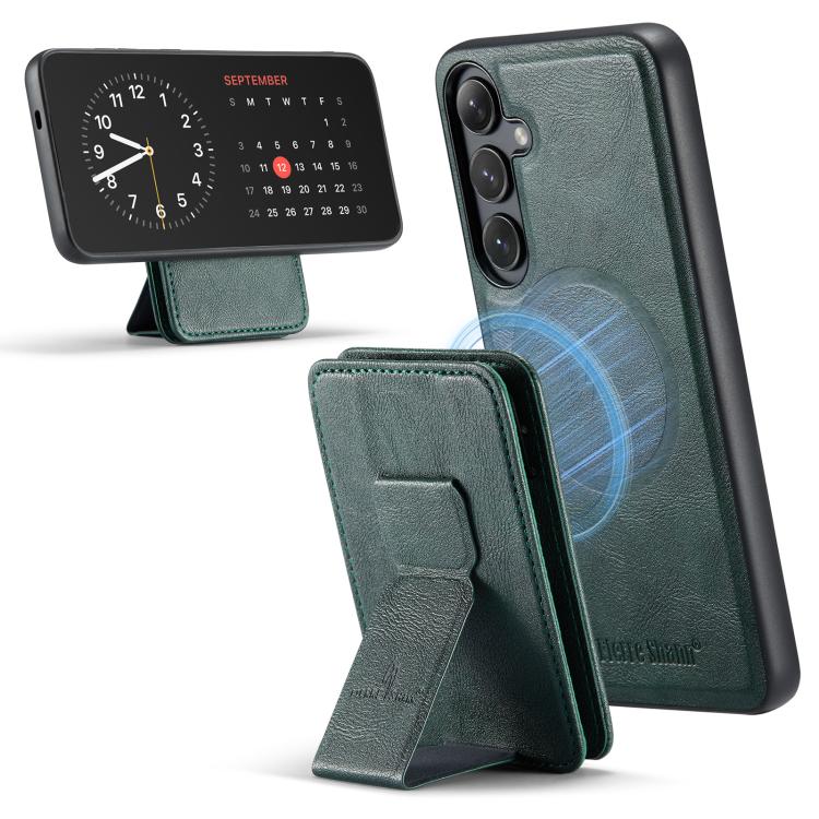 Fierre Shann FS028 MagSafe RFID Card Holder Back Phone Case, For Samsung Galaxy S26+ 5G, For Samsung Galaxy S26 Ultra 5G, For Samsung Galaxy S26 5G, For Samsung Galaxy S25 5G, For Samsung Galaxy S25+ 5G, For Samsung Galaxy S25 Ultra 5G                 ...