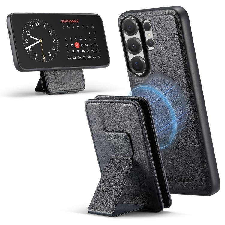 Fierre Shann FS028 MagSafe RFID Card Holder Back Phone Case, For Samsung Galaxy S26+ 5G, For Samsung Galaxy S26 Ultra 5G, For Samsung Galaxy S26 5G, For Samsung Galaxy S25 5G, For Samsung Galaxy S25+ 5G, For Samsung Galaxy S25 Ultra 5G                 ...