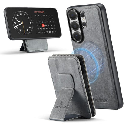 Fierre Shann FS028 MagSafe RFID Card Holder Back Phone Case, For Samsung Galaxy S26+ 5G, For Samsung Galaxy S26 Ultra 5G, For Samsung Galaxy S26 5G, For Samsung Galaxy S25 5G, For Samsung Galaxy S25+ 5G, For Samsung Galaxy S25 Ultra 5G                 ...
