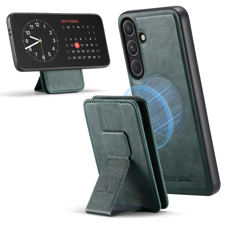 Fierre Shann FS028 MagSafe RFID Card Holder Back Phone Case, For Samsung Galaxy S26+ 5G, For Samsung Galaxy S26 Ultra 5G, For Samsung Galaxy S26 5G, For Samsung Galaxy S25 5G, For Samsung Galaxy S25+ 5G, For Samsung Galaxy S25 Ultra 5G                 ...