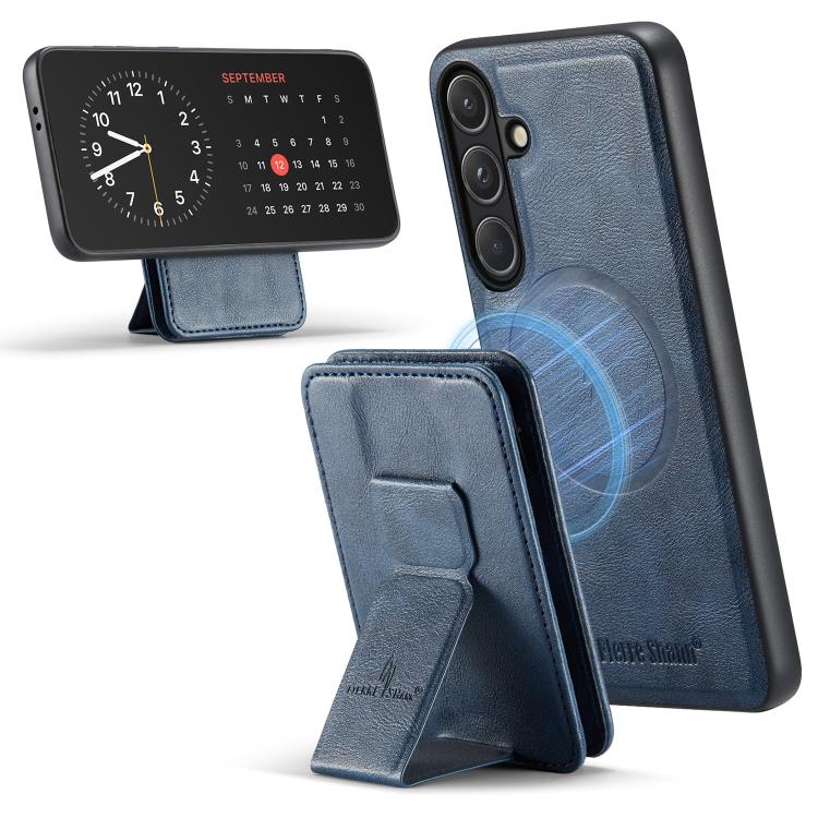 Fierre Shann FS028 MagSafe RFID Card Holder Back Phone Case, For Samsung Galaxy S26+ 5G, For Samsung Galaxy S26 Ultra 5G, For Samsung Galaxy S26 5G, For Samsung Galaxy S25 5G, For Samsung Galaxy S25+ 5G, For Samsung Galaxy S25 Ultra 5G                 ...