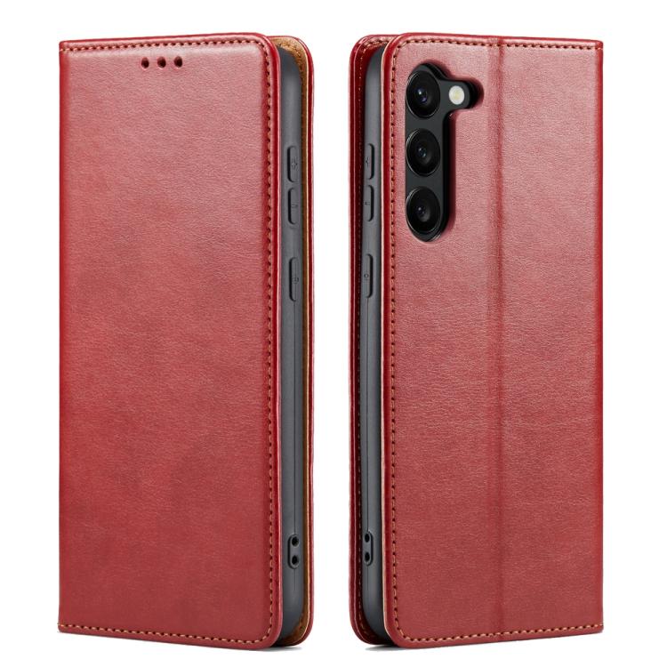 Fierre Shann PU Genuine Leather Texture Phone Case, For Samsung Galaxy S26+ 5G, For Samsung Galaxy S26 Ultra 5G, For Samsung Galaxy S26 5G, For Samsung Galaxy S25 Edge 5G, For Samsung Galaxy S25 5G, For Samsung Galaxy S25+ 5G                           ...
