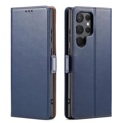 Fierre Shann PU Genuine Leather Texture Phone Case, For Samsung Galaxy S26+ 5G, For Samsung Galaxy S26 Ultra 5G, For Samsung Galaxy S26 5G, For Samsung Galaxy S25 Edge 5G, For Samsung Galaxy S25 5G, For Samsung Galaxy S25+ 5G                           ...