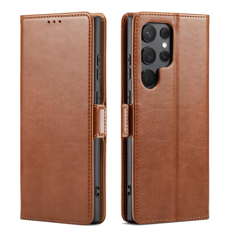 Fierre Shann PU Genuine Leather Texture Phone Case, For Samsung Galaxy S26+ 5G, For Samsung Galaxy S26 Ultra 5G, For Samsung Galaxy S26 5G, For Samsung Galaxy S25 Edge 5G, For Samsung Galaxy S25 5G, For Samsung Galaxy S25+ 5G                           ...
