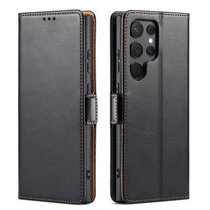 Fierre Shann PU Genuine Leather Texture Phone Case, For Samsung Galaxy S26+ 5G, For Samsung Galaxy S26 Ultra 5G, For Samsung Galaxy S26 5G, For Samsung Galaxy S25 Edge 5G, For Samsung Galaxy S25 5G, For Samsung Galaxy S25+ 5G                           ...