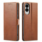 Fierre Shann PU Genuine Leather Texture Phone Case, For Samsung Galaxy S26+ 5G, For Samsung Galaxy S26 Ultra 5G, For Samsung Galaxy S26 5G, For Samsung Galaxy S25 Edge 5G, For Samsung Galaxy S25 5G, For Samsung Galaxy S25+ 5G                           ...