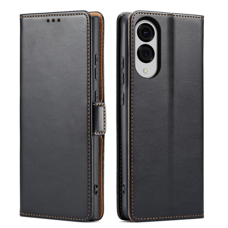 Fierre Shann PU Genuine Leather Texture Phone Case, For Samsung Galaxy S26+ 5G, For Samsung Galaxy S26 Ultra 5G, For Samsung Galaxy S26 5G, For Samsung Galaxy S25 Edge 5G, For Samsung Galaxy S25 5G, For Samsung Galaxy S25+ 5G                           ...