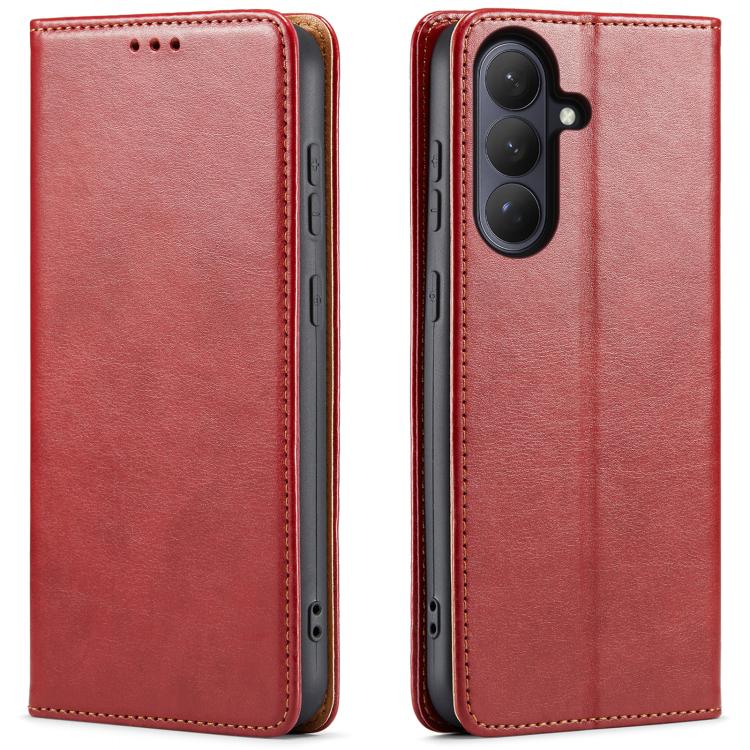 Fierre Shann PU Genuine Leather Texture Phone Case, For Samsung Galaxy S26+ 5G, For Samsung Galaxy S26 Ultra 5G, For Samsung Galaxy S26 5G, For Samsung Galaxy S25 Edge 5G, For Samsung Galaxy S25 5G, For Samsung Galaxy S25+ 5G                           ...