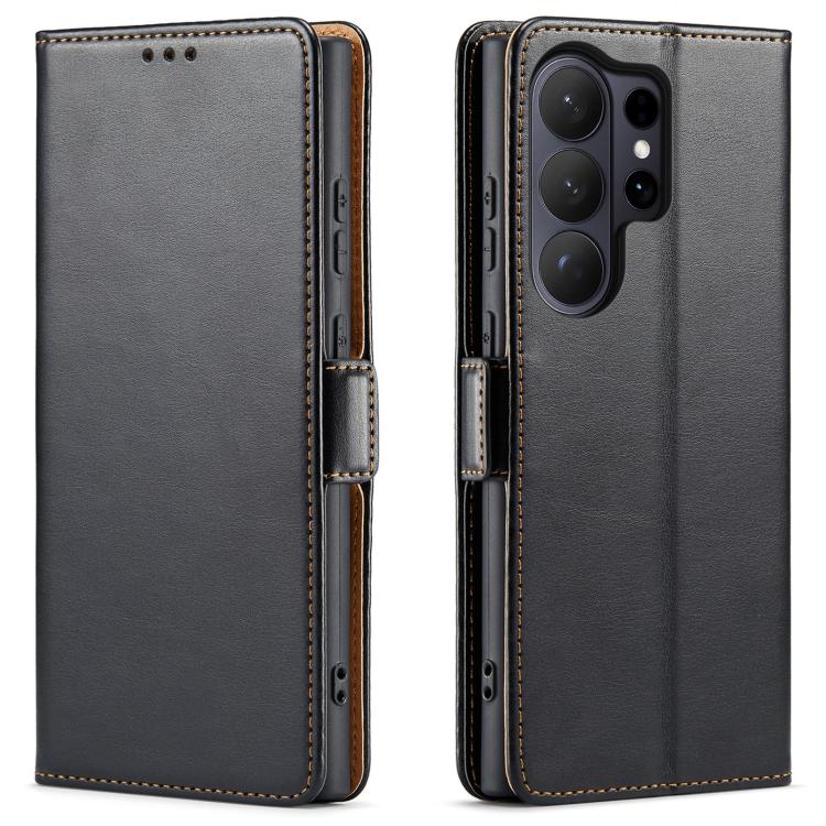 Fierre Shann PU Genuine Leather Texture Phone Case, For Samsung Galaxy S26+ 5G, For Samsung Galaxy S26 Ultra 5G, For Samsung Galaxy S26 5G, For Samsung Galaxy S25 Edge 5G, For Samsung Galaxy S25 5G, For Samsung Galaxy S25+ 5G                           ...
