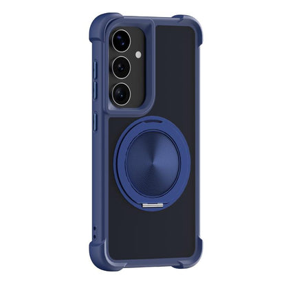 CD Texture 360 Degree Rotating Holder MagSafe Phone Case, For Samsung Galaxy S26+ 5G, For Samsung Galaxy S26 Ultra 5G, For Samsung Galaxy S26 5G, For Samsung Galaxy S25 5G, For Samsung Galaxy S25+ 5G, For Samsung Galaxy S25 Ultra 5G