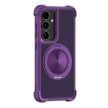 CD Texture 360 Degree Rotating Holder MagSafe Phone Case, For Samsung Galaxy S26+ 5G, For Samsung Galaxy S26 Ultra 5G, For Samsung Galaxy S26 5G, For Samsung Galaxy S25 5G, For Samsung Galaxy S25+ 5G, For Samsung Galaxy S25 Ultra 5G
