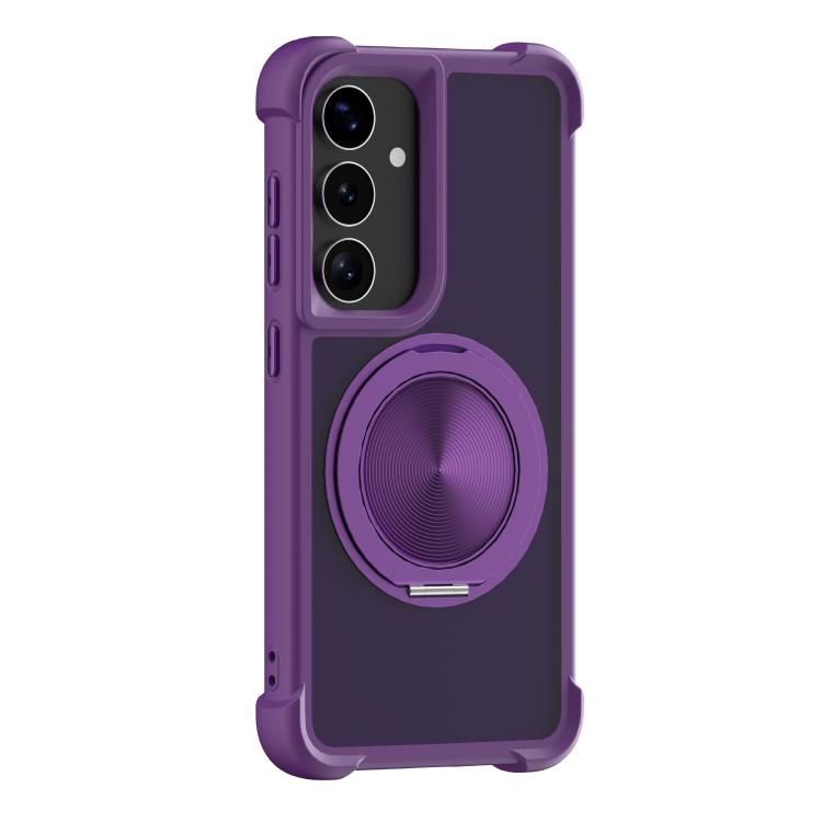 CD Texture 360 Degree Rotating Holder MagSafe Phone Case, For Samsung Galaxy S26+ 5G, For Samsung Galaxy S26 Ultra 5G, For Samsung Galaxy S26 5G, For Samsung Galaxy S25 5G, For Samsung Galaxy S25+ 5G, For Samsung Galaxy S25 Ultra 5G