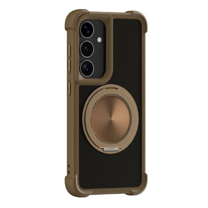 CD Texture 360 Degree Rotating Holder MagSafe Phone Case, For Samsung Galaxy S26+ 5G, For Samsung Galaxy S26 Ultra 5G, For Samsung Galaxy S26 5G, For Samsung Galaxy S25 5G, For Samsung Galaxy S25+ 5G, For Samsung Galaxy S25 Ultra 5G
