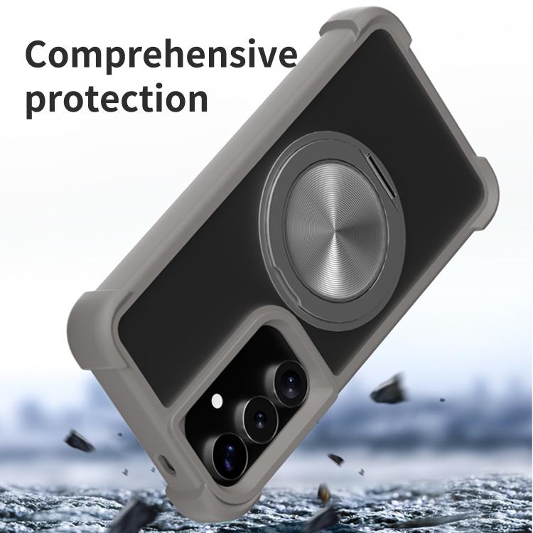 CD Texture 360 Degree Rotating Holder MagSafe Phone Case, For Samsung Galaxy S26+ 5G, For Samsung Galaxy S26 Ultra 5G, For Samsung Galaxy S26 5G, For Samsung Galaxy S25 5G, For Samsung Galaxy S25+ 5G, For Samsung Galaxy S25 Ultra 5G