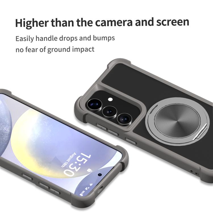 CD Texture 360 Degree Rotating Holder MagSafe Phone Case, For Samsung Galaxy S26+ 5G, For Samsung Galaxy S26 Ultra 5G, For Samsung Galaxy S26 5G, For Samsung Galaxy S25 5G, For Samsung Galaxy S25+ 5G, For Samsung Galaxy S25 Ultra 5G