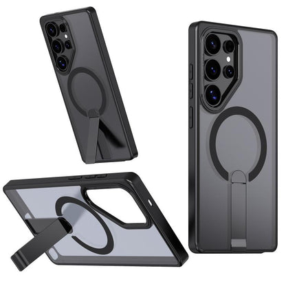Star Shine Series TPU + PC MagSafe Phone Case with Fold Holder, For Samsung Galaxy S24 FE 5G, For Samsung Galaxy S24 Ultra 5G, For Samsung Galaxy S23 FE 5G, For Samsung Galaxy S22 Ultra 5G