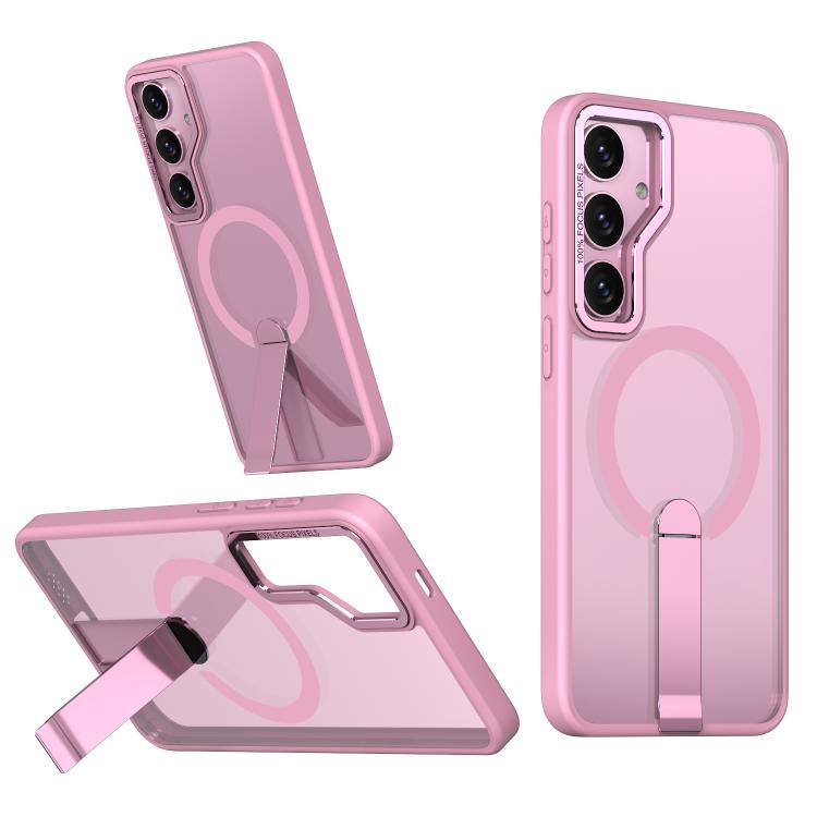 Star Shine Series TPU + PC MagSafe Phone Case with Fold Holder, For Samsung Galaxy S26+ 5G, For Samsung Galaxy S26 Ultra 5G, For Samsung Galaxy S26 5G, For Samsung Galaxy S25 FE 5G, For Samsung Galaxy S25 Edge 5G, For Samsung Galaxy S24 5G / S25 5G    ...
