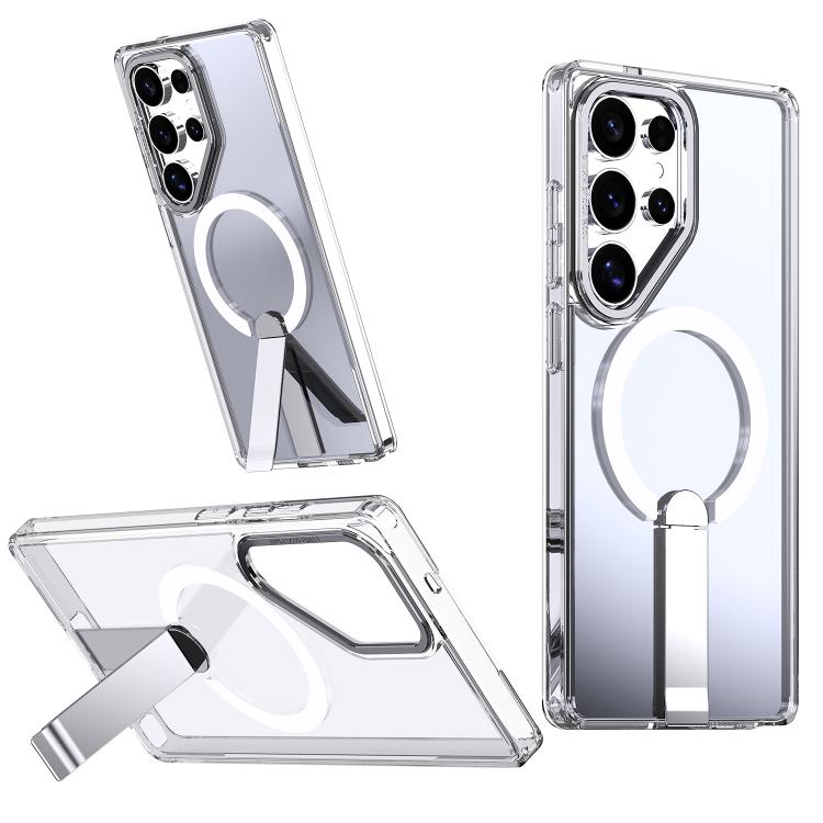 Star Shine Series TPU + PC MagSafe Phone Case with Fold Holder, For Samsung Galaxy S26+ 5G, For Samsung Galaxy S26 Ultra 5G, For Samsung Galaxy S26 5G, For Samsung Galaxy S25 FE 5G, For Samsung Galaxy S25 Edge 5G, For Samsung Galaxy S24 5G / S25 5G    ...