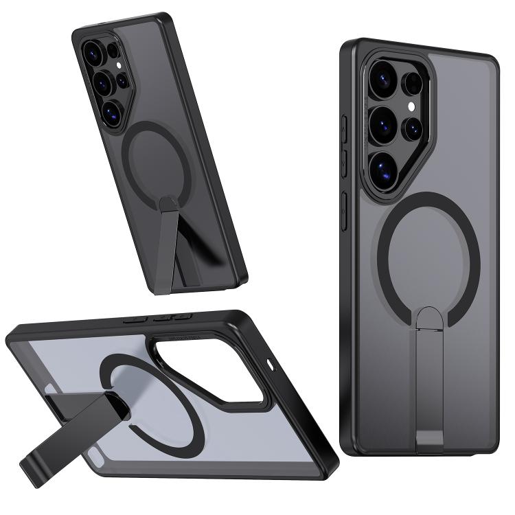 Star Shine Series TPU + PC MagSafe Phone Case with Fold Holder, For Samsung Galaxy S26+ 5G, For Samsung Galaxy S26 Ultra 5G, For Samsung Galaxy S26 5G, For Samsung Galaxy S25 FE 5G, For Samsung Galaxy S25 Edge 5G, For Samsung Galaxy S24 5G / S25 5G    ...