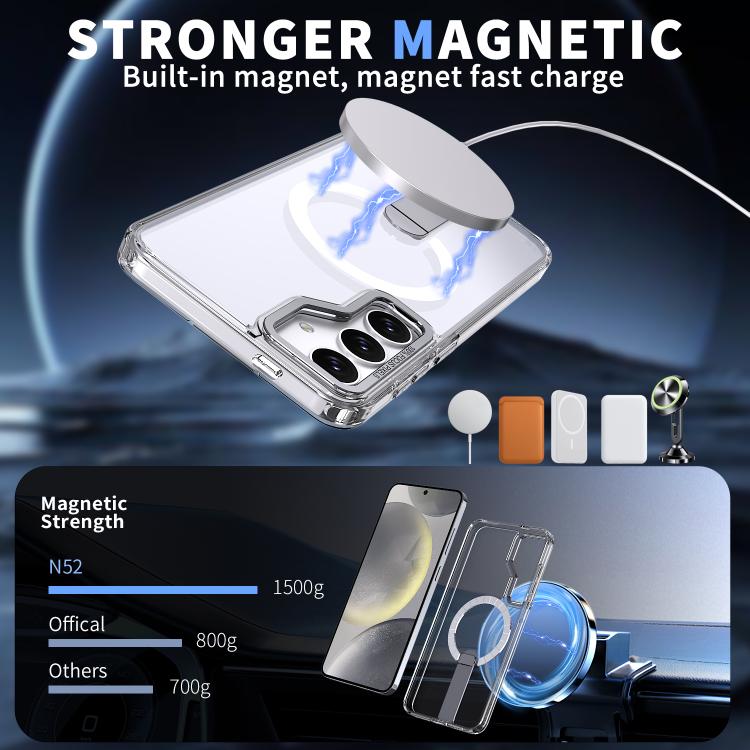 Star Shine Series TPU + PC MagSafe Phone Case with Fold Holder, For Samsung Galaxy S24 FE 5G, For Samsung Galaxy S24 Ultra 5G, For Samsung Galaxy S23 FE 5G, For Samsung Galaxy S22 Ultra 5G