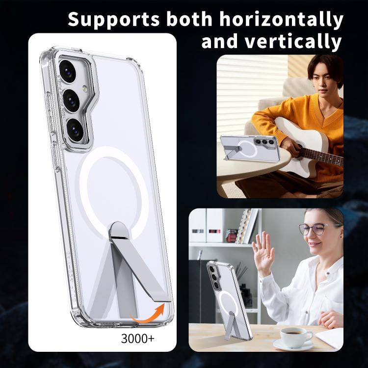 Star Shine Series TPU + PC MagSafe Phone Case with Fold Holder, For Samsung Galaxy S24 FE 5G, For Samsung Galaxy S24 Ultra 5G, For Samsung Galaxy S23 FE 5G, For Samsung Galaxy S22 Ultra 5G