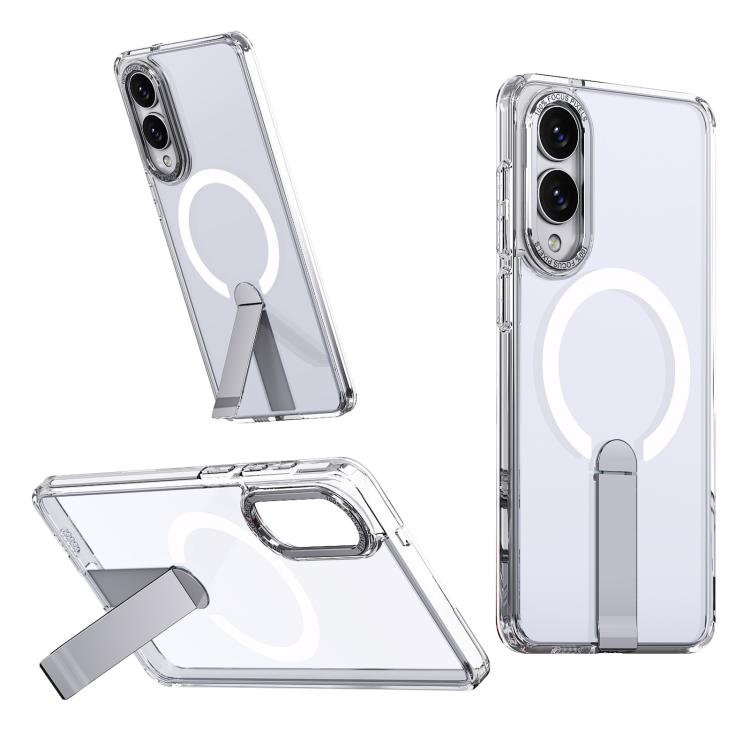 Star Shine Series TPU + PC MagSafe Phone Case with Fold Holder, For Samsung Galaxy S26+ 5G, For Samsung Galaxy S26 Ultra 5G, For Samsung Galaxy S26 5G, For Samsung Galaxy S25 FE 5G, For Samsung Galaxy S25 Edge 5G, For Samsung Galaxy S24 5G / S25 5G    ...