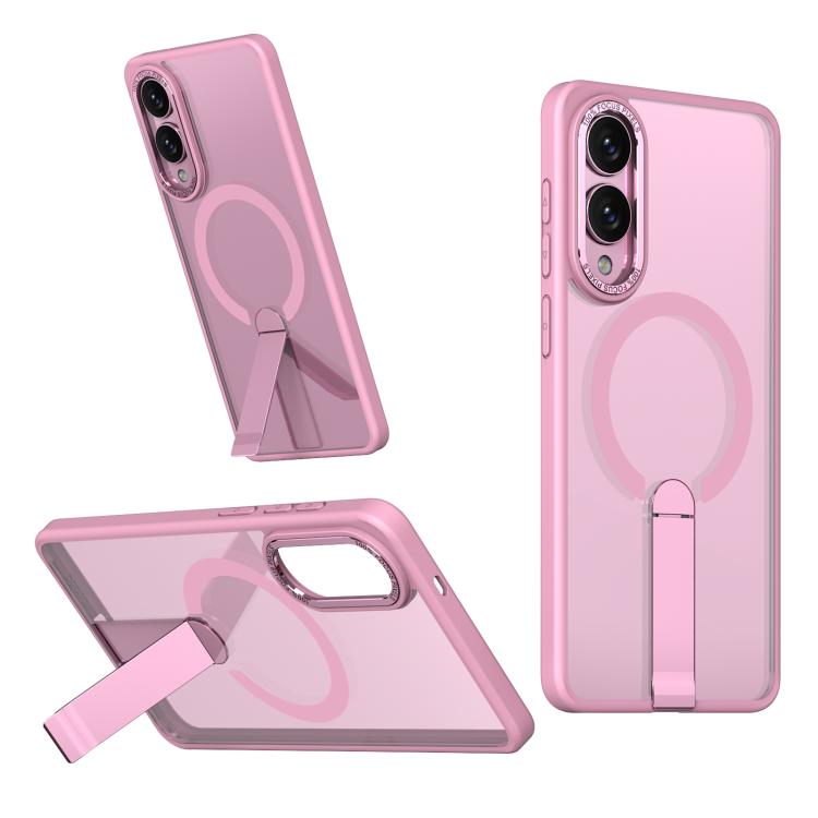 Star Shine Series TPU + PC MagSafe Phone Case with Fold Holder, For Samsung Galaxy S26+ 5G, For Samsung Galaxy S26 Ultra 5G, For Samsung Galaxy S26 5G, For Samsung Galaxy S25 FE 5G, For Samsung Galaxy S25 Edge 5G, For Samsung Galaxy S24 5G / S25 5G    ...