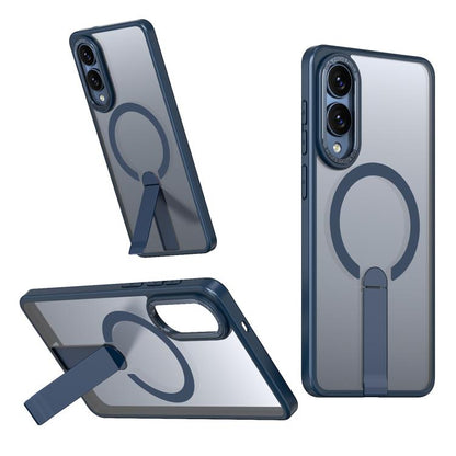 Star Shine Series TPU + PC MagSafe Phone Case with Fold Holder, For Samsung Galaxy S26+ 5G, For Samsung Galaxy S26 Ultra 5G, For Samsung Galaxy S26 5G, For Samsung Galaxy S25 FE 5G, For Samsung Galaxy S25 Edge 5G, For Samsung Galaxy S24 5G / S25 5G    ...