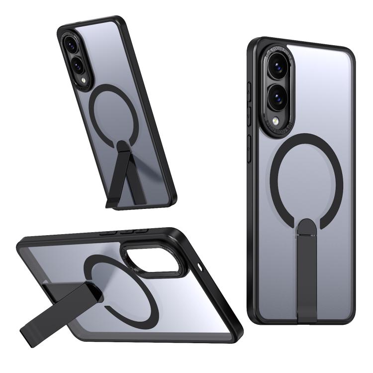 Star Shine Series TPU + PC MagSafe Phone Case with Fold Holder, For Samsung Galaxy S26+ 5G, For Samsung Galaxy S26 Ultra 5G, For Samsung Galaxy S26 5G, For Samsung Galaxy S25 FE 5G, For Samsung Galaxy S25 Edge 5G, For Samsung Galaxy S24 5G / S25 5G    ...