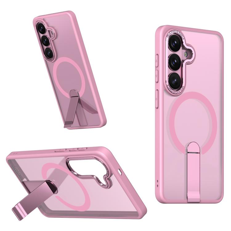 Star Shine Series TPU + PC MagSafe Phone Case with Fold Holder, For Samsung Galaxy S26+ 5G, For Samsung Galaxy S26 Ultra 5G, For Samsung Galaxy S26 5G, For Samsung Galaxy S25 FE 5G, For Samsung Galaxy S25 Edge 5G, For Samsung Galaxy S24 5G / S25 5G    ...