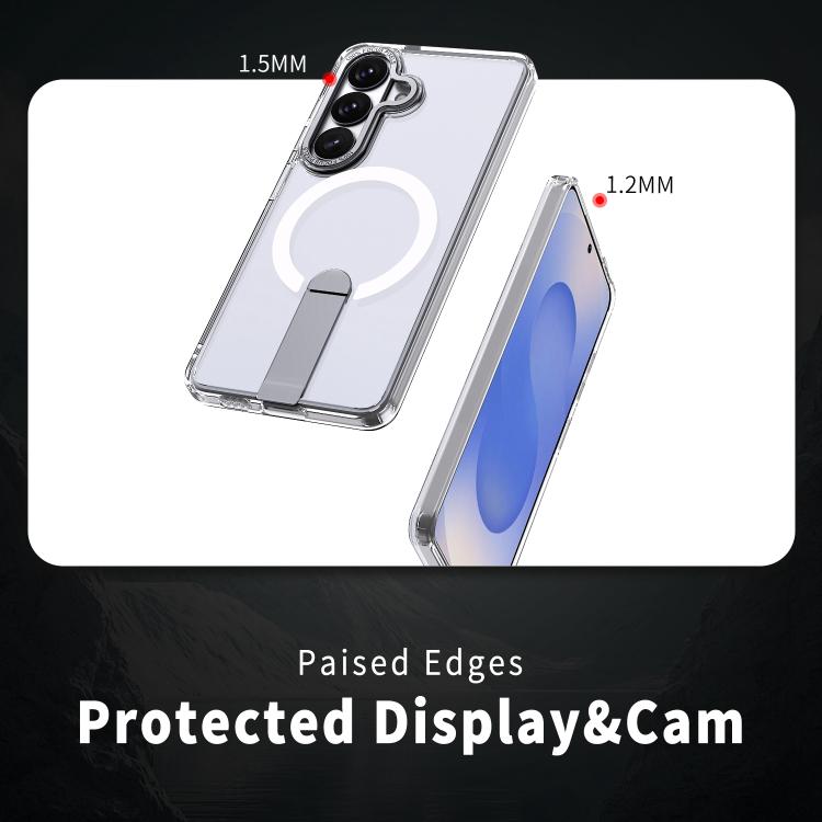 Star Shine Series TPU + PC MagSafe Phone Case with Fold Holder, For Samsung Galaxy S26+ 5G, For Samsung Galaxy S26 Ultra 5G, For Samsung Galaxy S26 5G, For Samsung Galaxy S25 FE 5G, For Samsung Galaxy S25 Edge 5G, For Samsung Galaxy S24 5G / S25 5G    ...