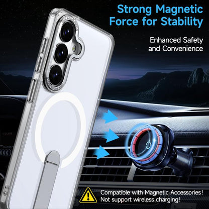 Star Shine Series TPU + PC MagSafe Phone Case with Fold Holder, For Samsung Galaxy S26+ 5G, For Samsung Galaxy S26 Ultra 5G, For Samsung Galaxy S26 5G, For Samsung Galaxy S25 FE 5G, For Samsung Galaxy S25 Edge 5G, For Samsung Galaxy S24 5G / S25 5G    ...