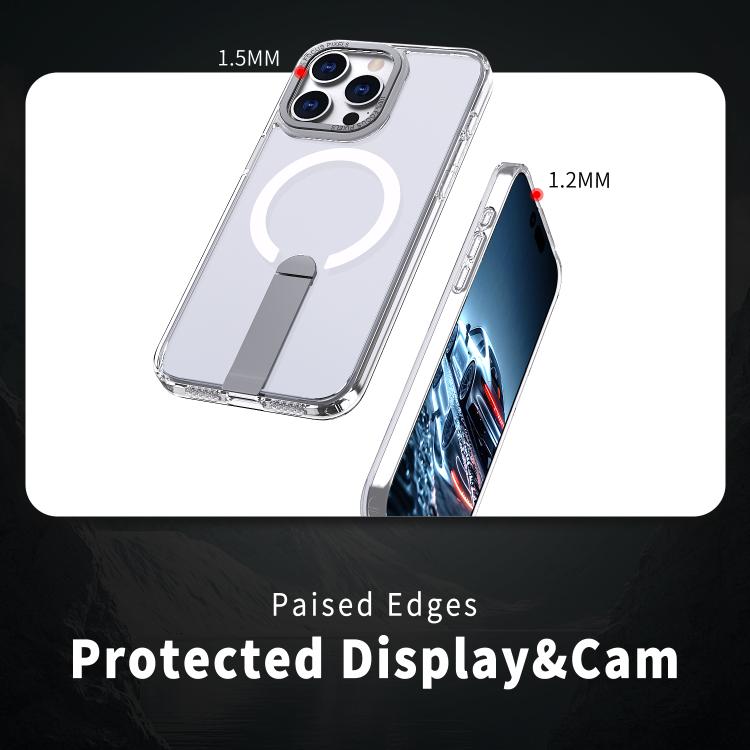 Star Shine Series TPU + PC MagSafe Phone Case with Fold Holder