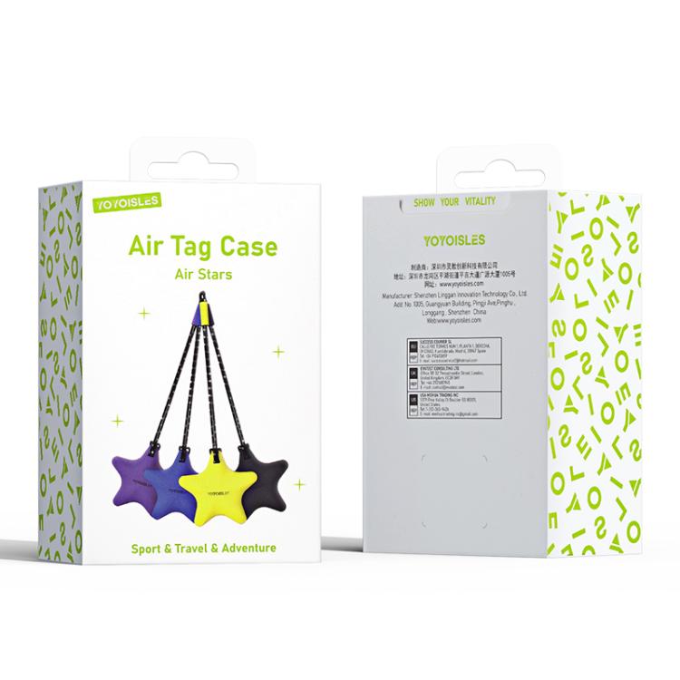 4pcs YOYOISLES Air Stars Series EVA Keychain Locator Protective Case