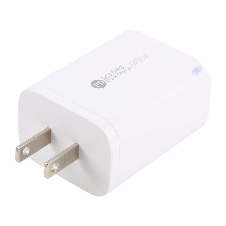 AR-PD12 65W QC3.0 USB and USB-C / Type-C PD Quick Charger, US Plug