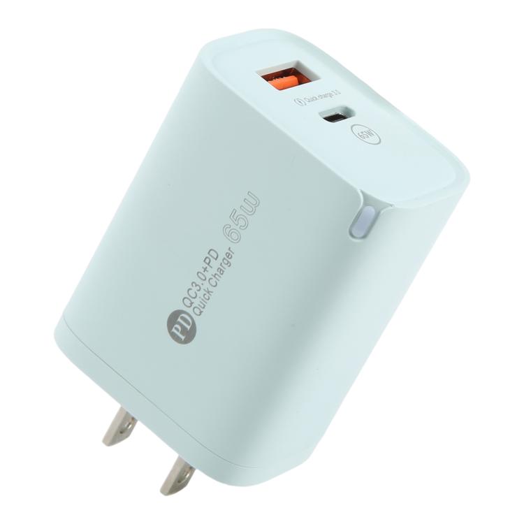 AR-PD12 65W QC3.0 USB and USB-C / Type-C PD Quick Charger, US Plug