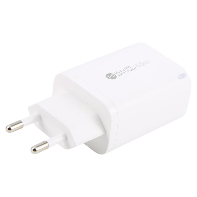 AR-PD12 65W QC3.0 USB and USB-C / Type-C PD Quick Charger, EU Plug