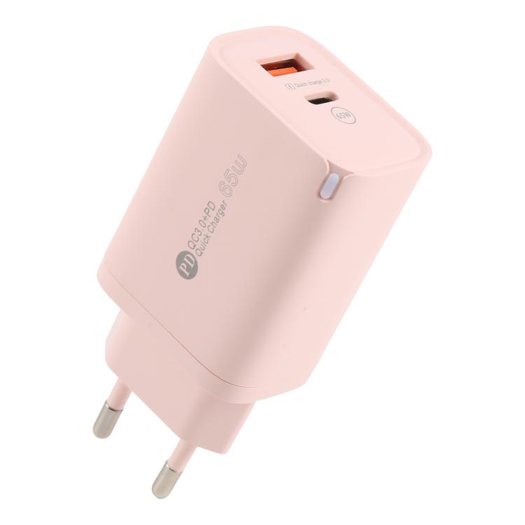 AR-PD12 65W QC3.0 USB and USB-C / Type-C PD Quick Charger, EU Plug
