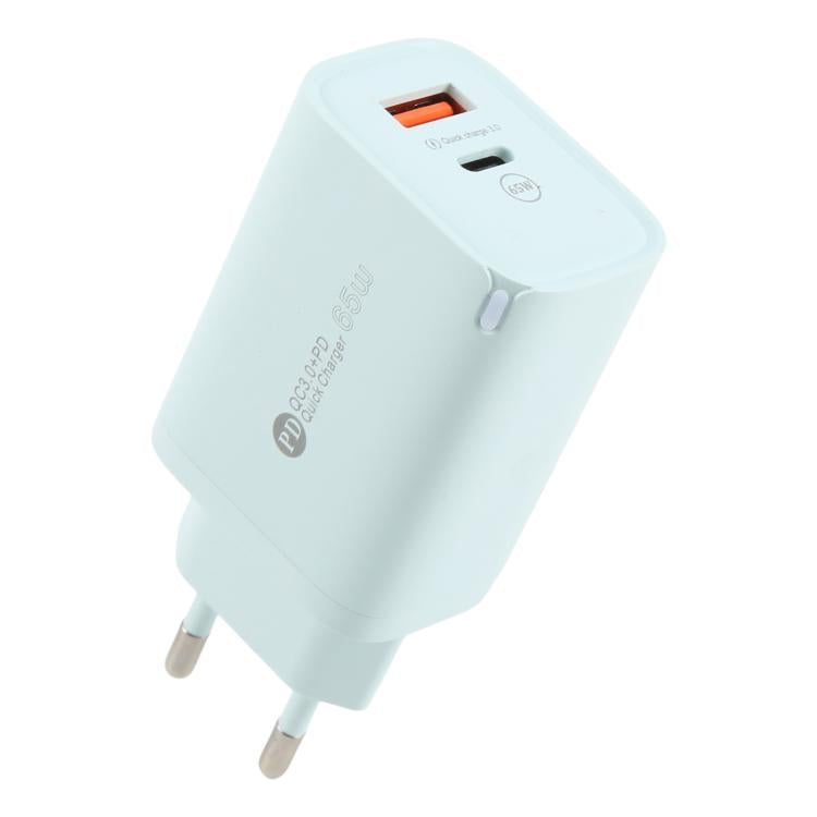 AR-PD12 65W QC3.0 USB and USB-C / Type-C PD Quick Charger, EU Plug