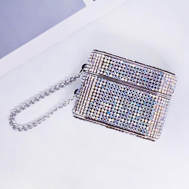 Cylindrical Diamond Bluetooth Earphone Protective Case