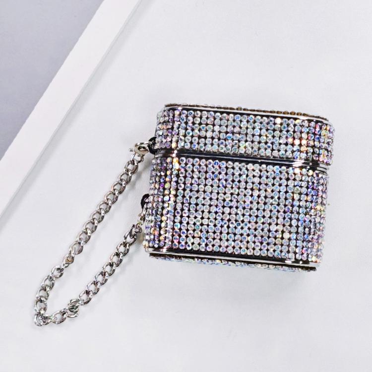 Cylindrical Diamond Bluetooth Earphone Protective Case