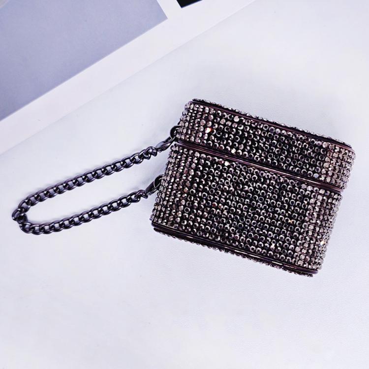 Cylindrical Diamond Bluetooth Earphone Protective Case