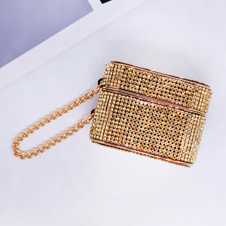 Cylindrical Diamond Bluetooth Earphone Protective Case