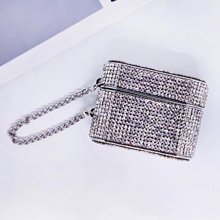 Cylindrical Diamond Bluetooth Earphone Protective Case